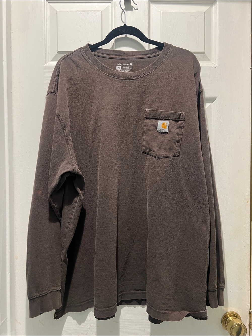 Carhartt Men’s Brown Long Sleeve T-shirt